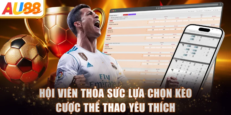 Hội viên thỏa sức lựa chọn kèo cược yêu thích