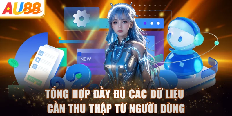 Tổng hợp đầy đủ các dữ liệu cần thu thập từ người dùng